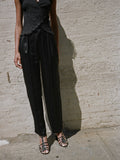 Silk Charmeuse Trousers