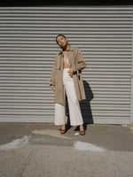 Snap Front Khaki Trench