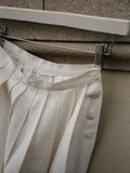 Calvin Klein Pleated Linen Skirt
