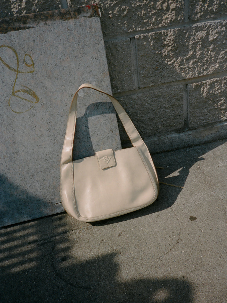 Bottega Veneta Cream Leather Bag
