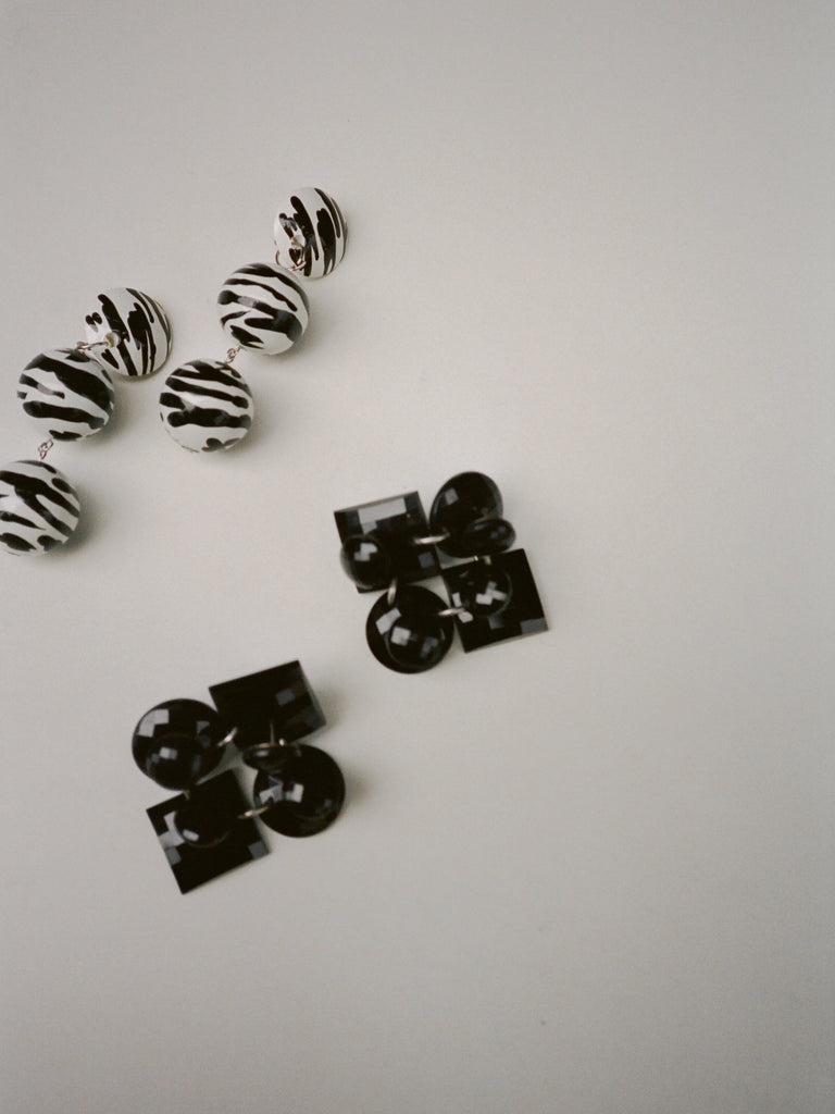 Painted Sphere Earrings