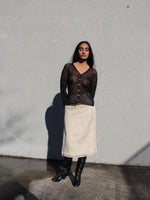 A-Line Silk Organza Skirt