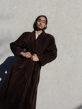 Chocolate Suede Trench