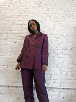 Max Mara Raspberry Linen-Silk Suit
