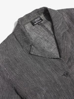 Pinstriped Linen Suit