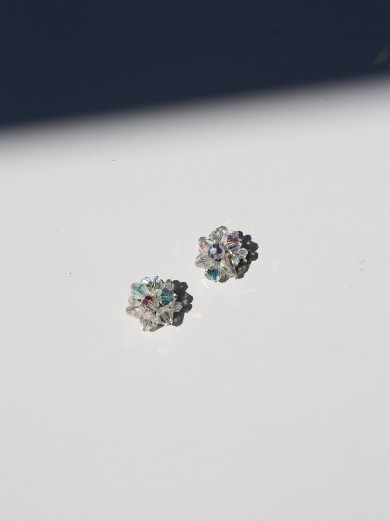 Iridescent Beaded Clip-Ons