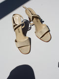 Ivory Heeled Leather Sandals (7)