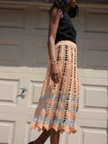 Metallic Crochet Skirt