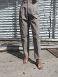 Pleated Check Pants