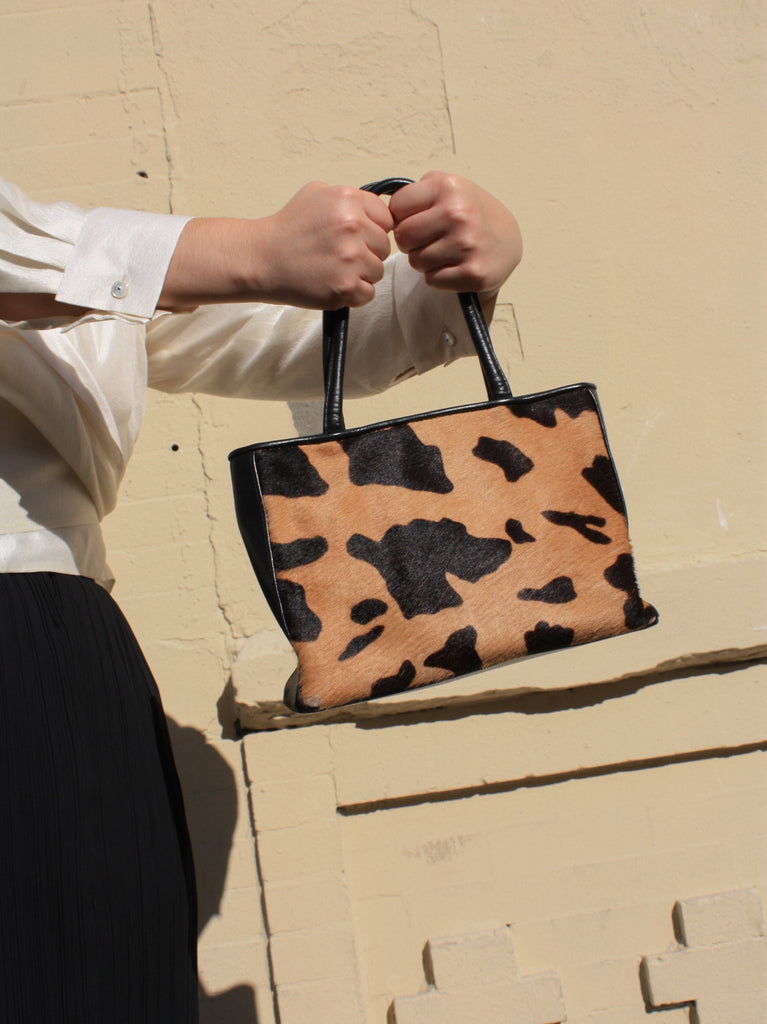 Pony Hair Cow Print Tote
