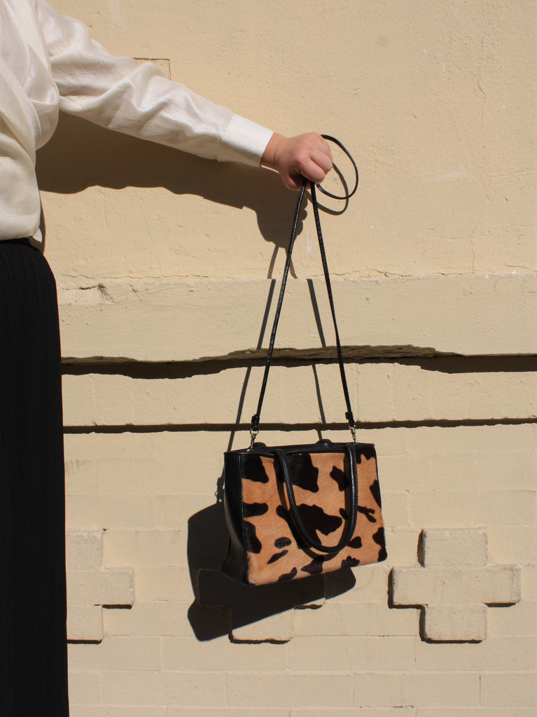 Pony Hair Cow Print Tote