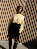 Fringed Suede Miniskirt