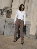 Taupe Wool Trousers