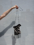 Zebra Silk Evening Bag