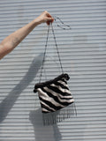 Zebra Silk Evening Bag