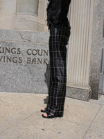 Prada Plaid Silk Trousers