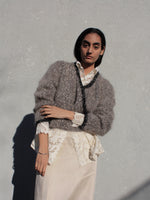 Speckled Mohair Knit